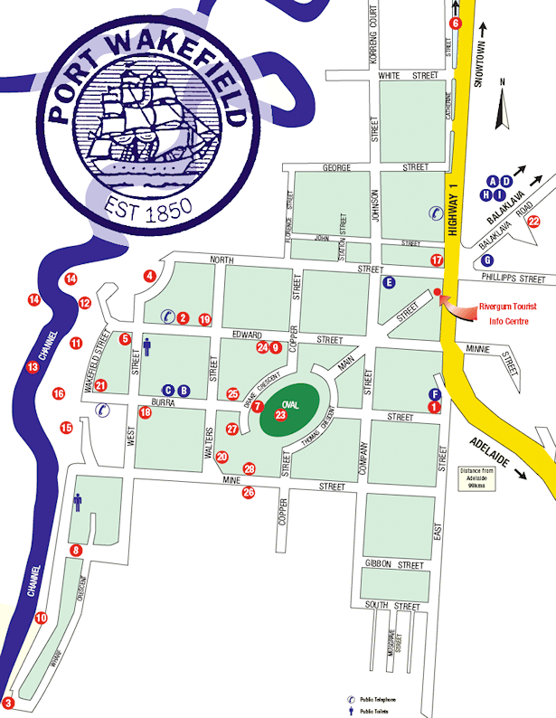 Port Wakefield Map